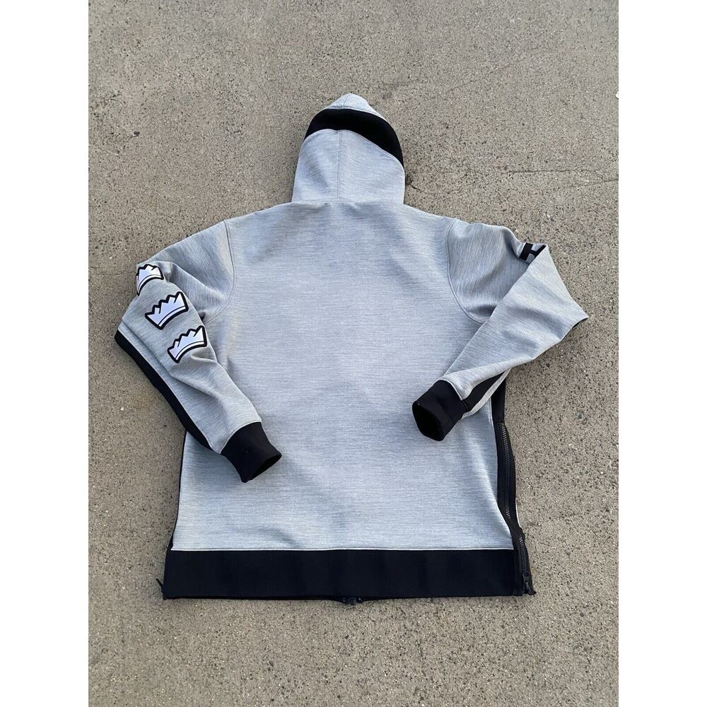 Nike Sacramento Kings Full Zip Showtime Hoodie Size Large Gray - Picture 10 of 12